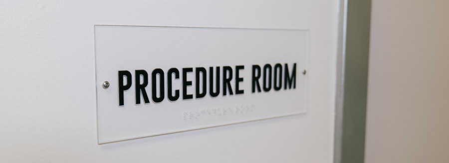 Procedure-room-sign